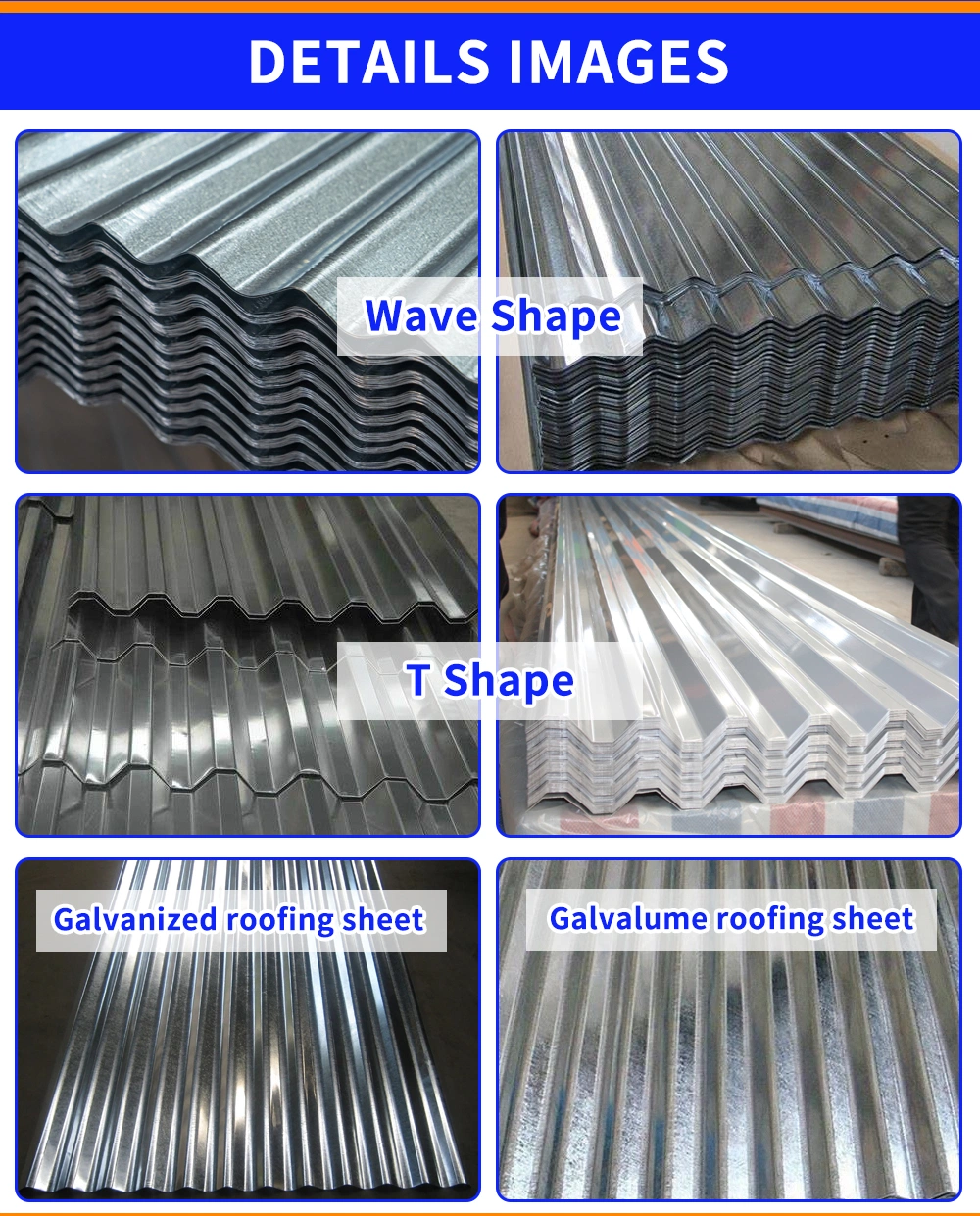 Prime Suppliers Building Material Corrugated Metal Steel Colour Coated Flat Roof Tite/Roofing Iron Wall Panels Gi Aluminum Galvanized Galvalume Caldding Sheet